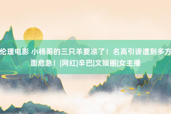 伦理电影 小杨哥的三只羊要凉了！名高引谤遭到多方面危急！|网红|辛巴|文娱圈|女主播